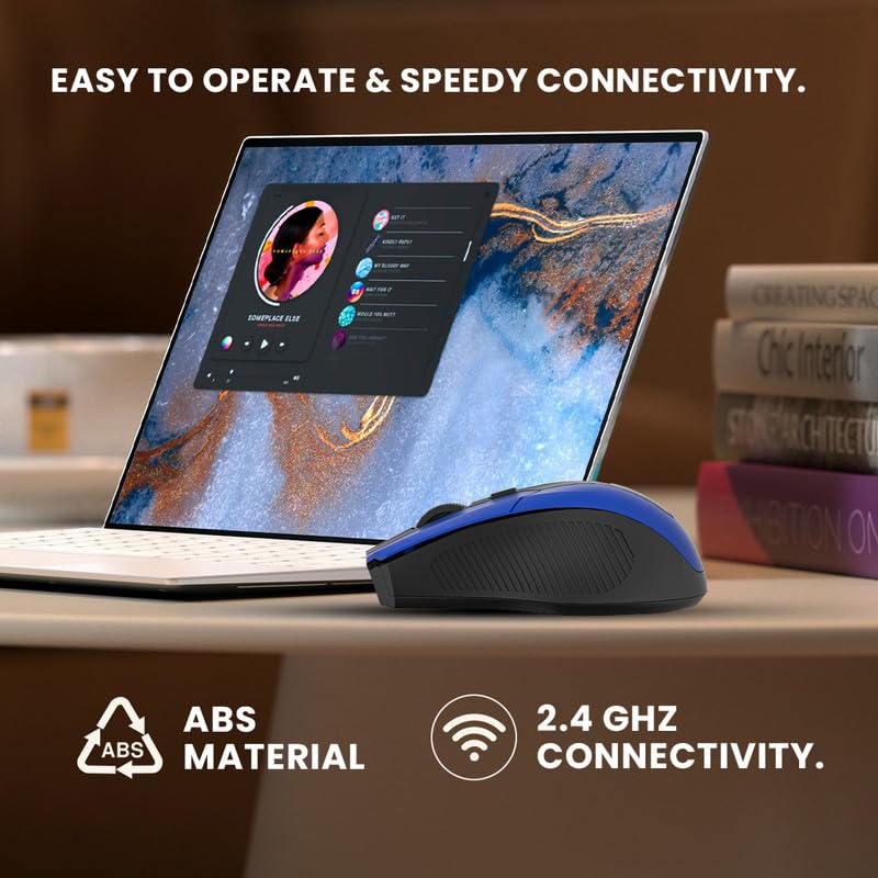 EVM EVO Wireless Optical Mouse for Laptop & Desktop | 2.4GHz USB ...