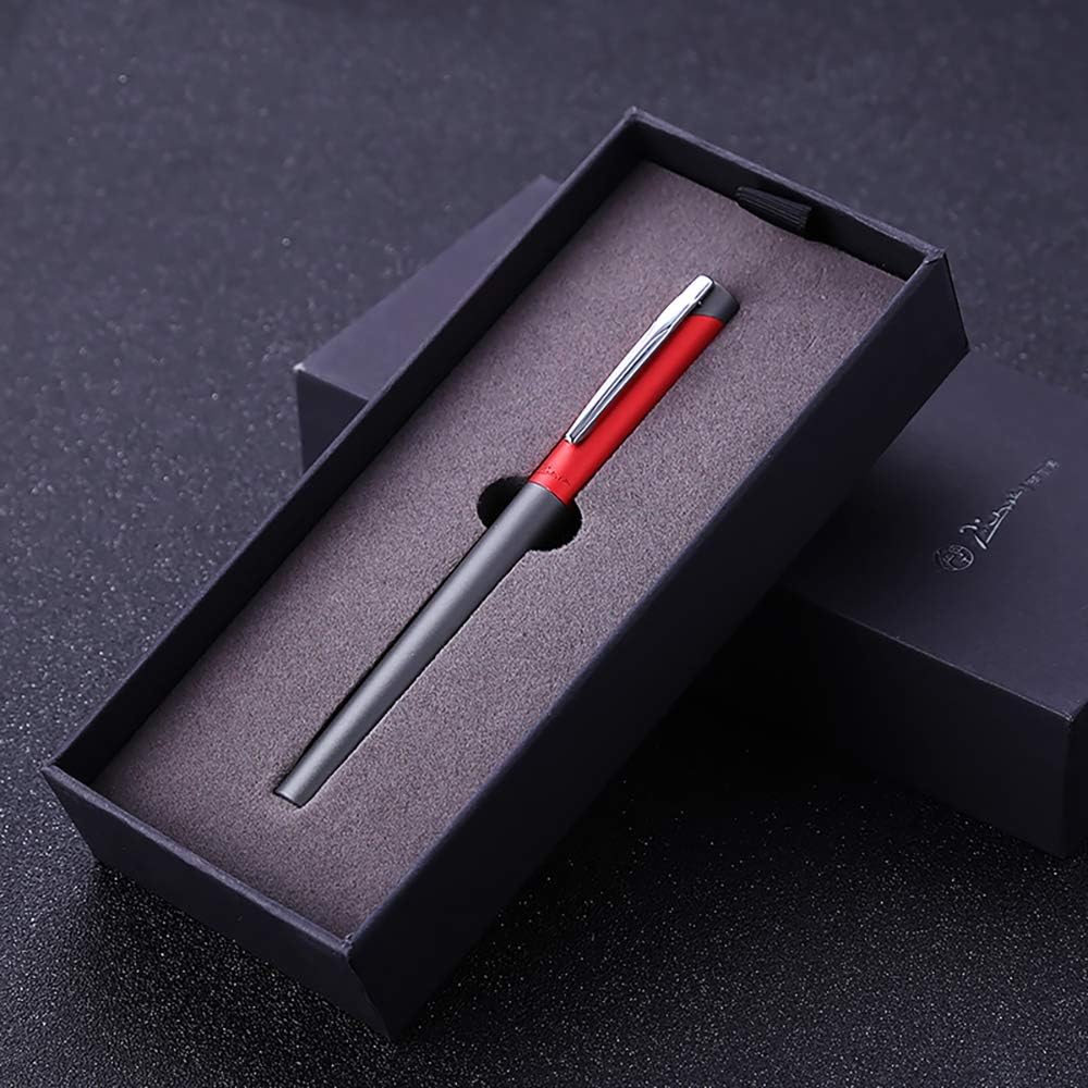 Asvine Picasso 963 Red Alloy Fountain Pen Marie Curie Series Iridium Fine Nib Ink Pen Gift Box Set