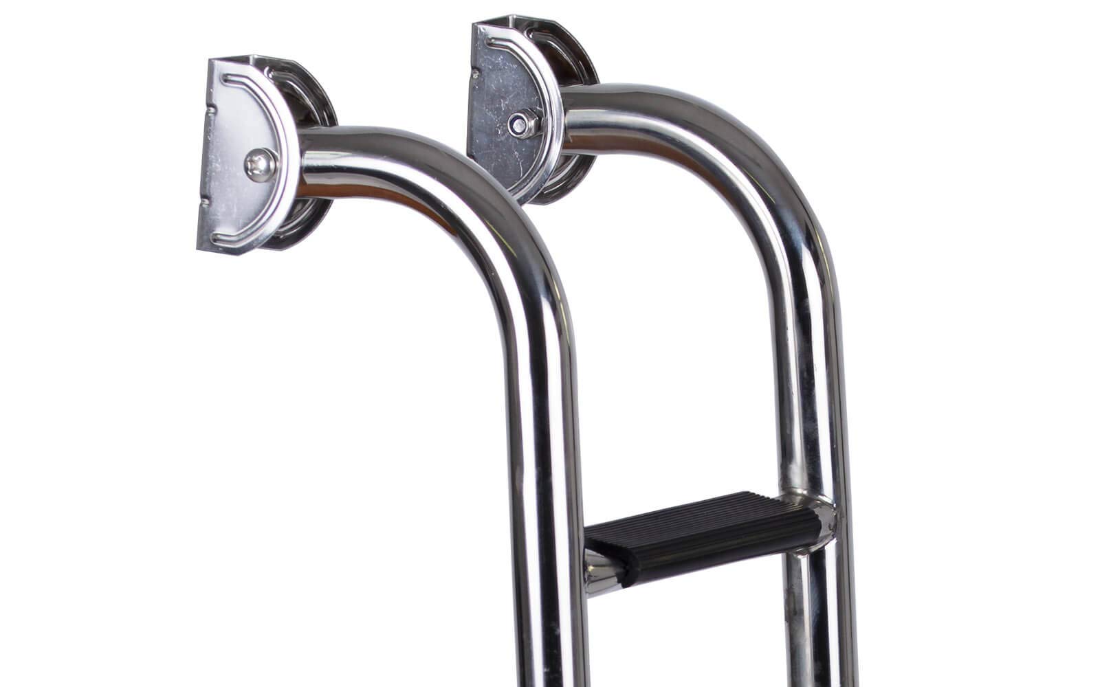 Badeleiter Bootsleiter 4 Stufen klappbar Länge 90 cm Edelstahl