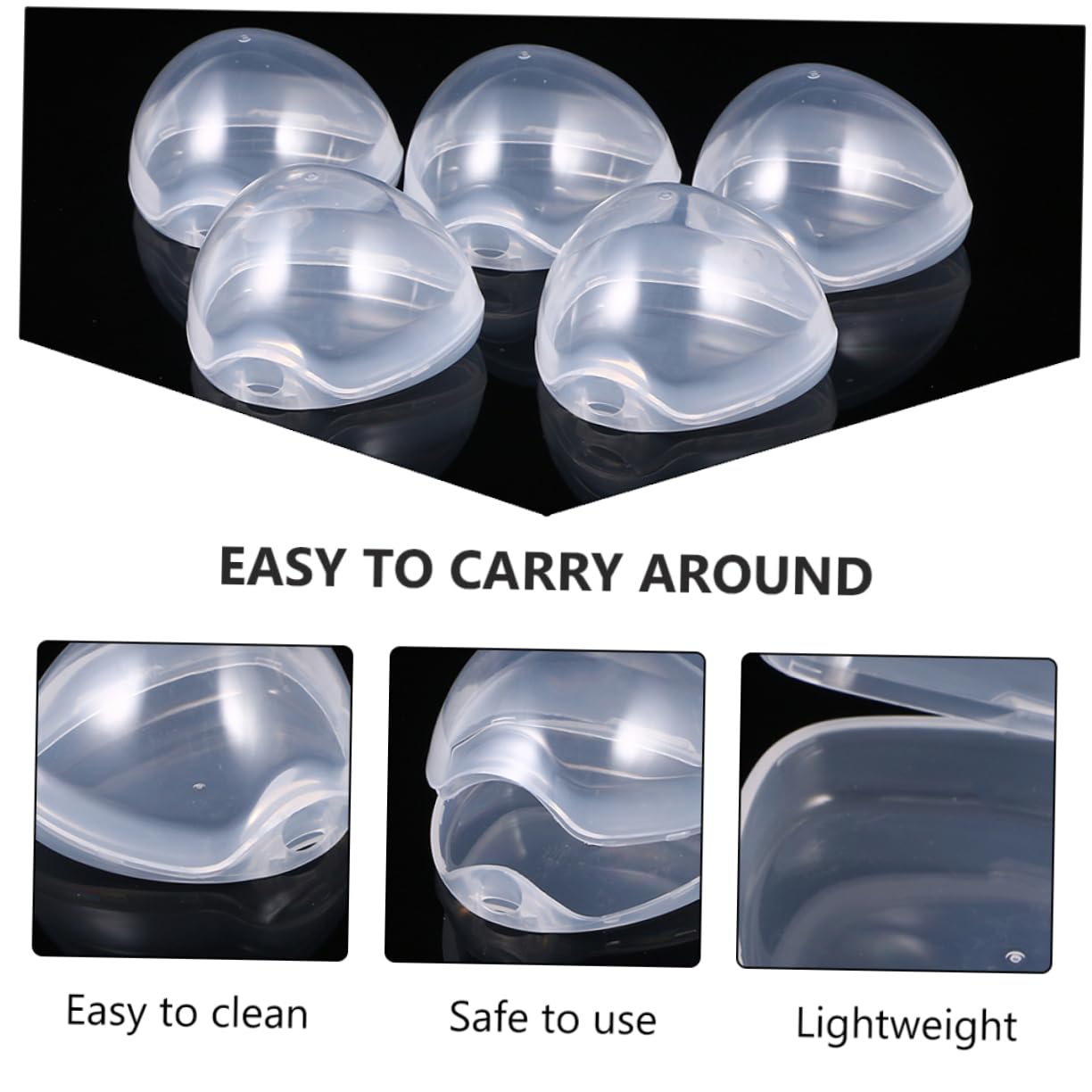 UPKOCH 10pcs Newborn Essential Pacifier Case Storage Box for Compact Portable