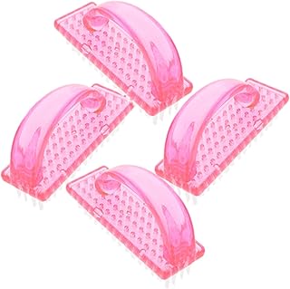 FOMIYES 4 Pçs Escova De Unha Cerdas Duras Escova De Unha Escova De Unha Escova De Dedo Do Pé Escova De Unha Para Homens Escova De Unha Com Alça Escovas De Unhas Suprimentos Manicure De