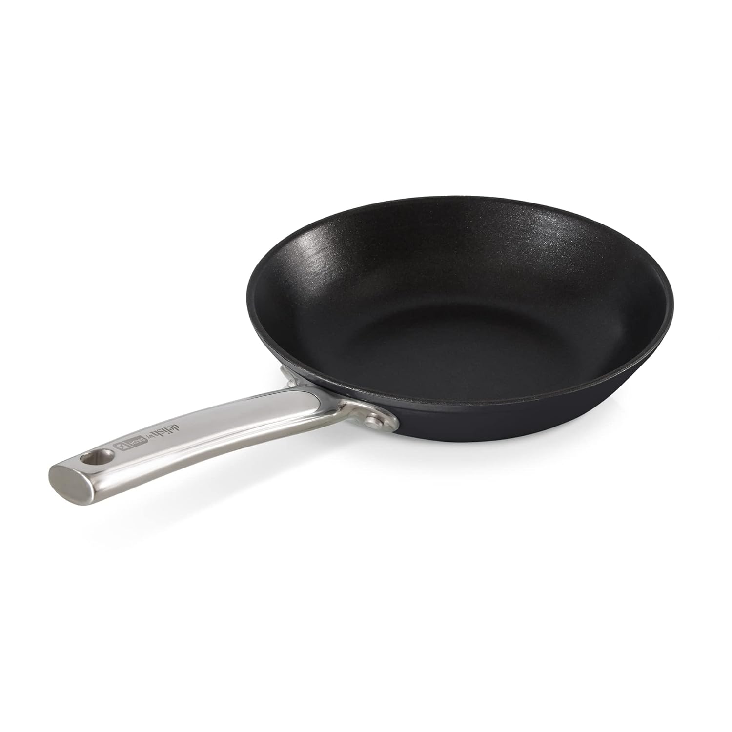 DASH Delish 8 Lightweight Cast Iron Pan for Pancakes sauces vegetables pasta and more - Black