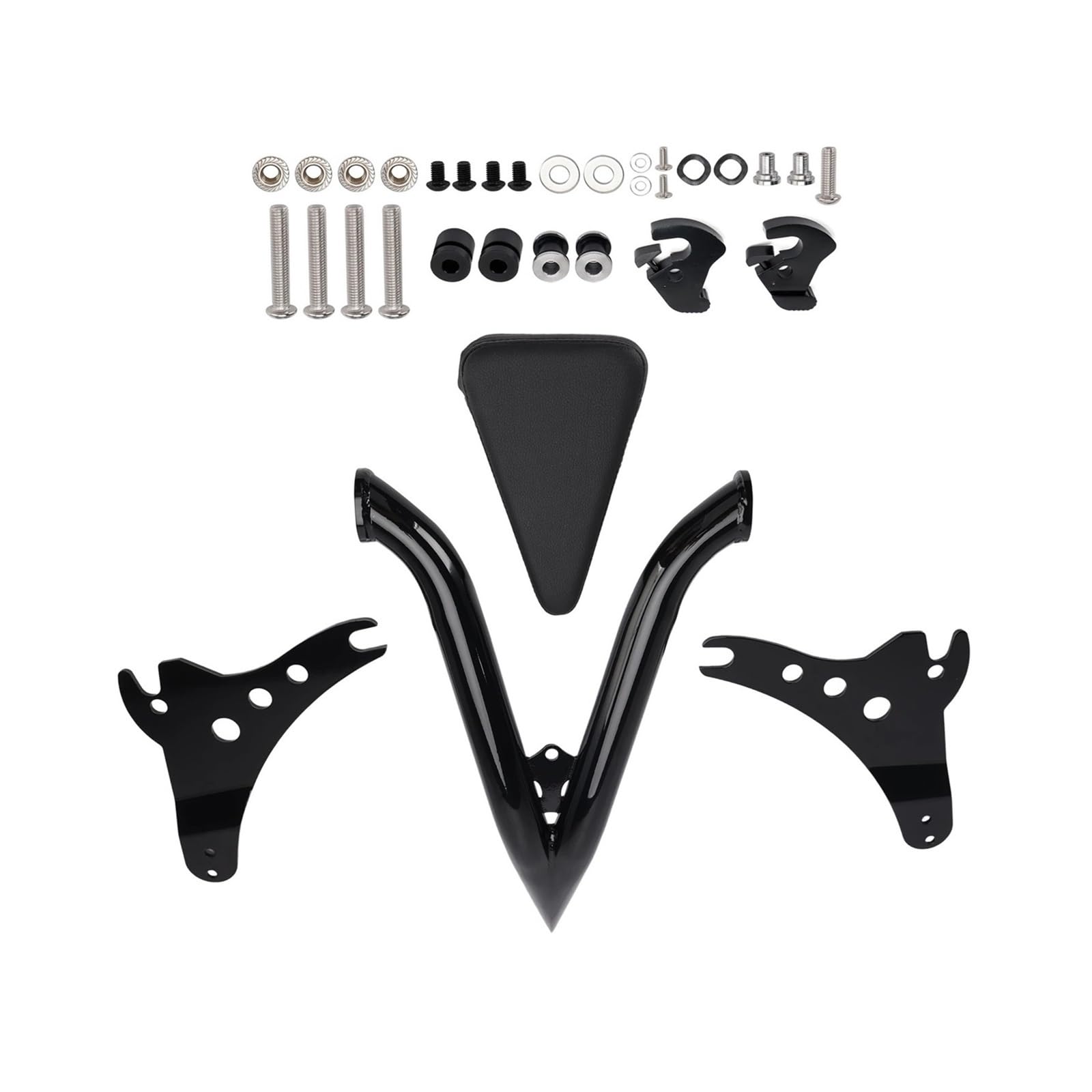 Dossier FXBB 107 FXBBS 114 sissy bar moto custom noir accessoire selle passager 2018-2024 - 5