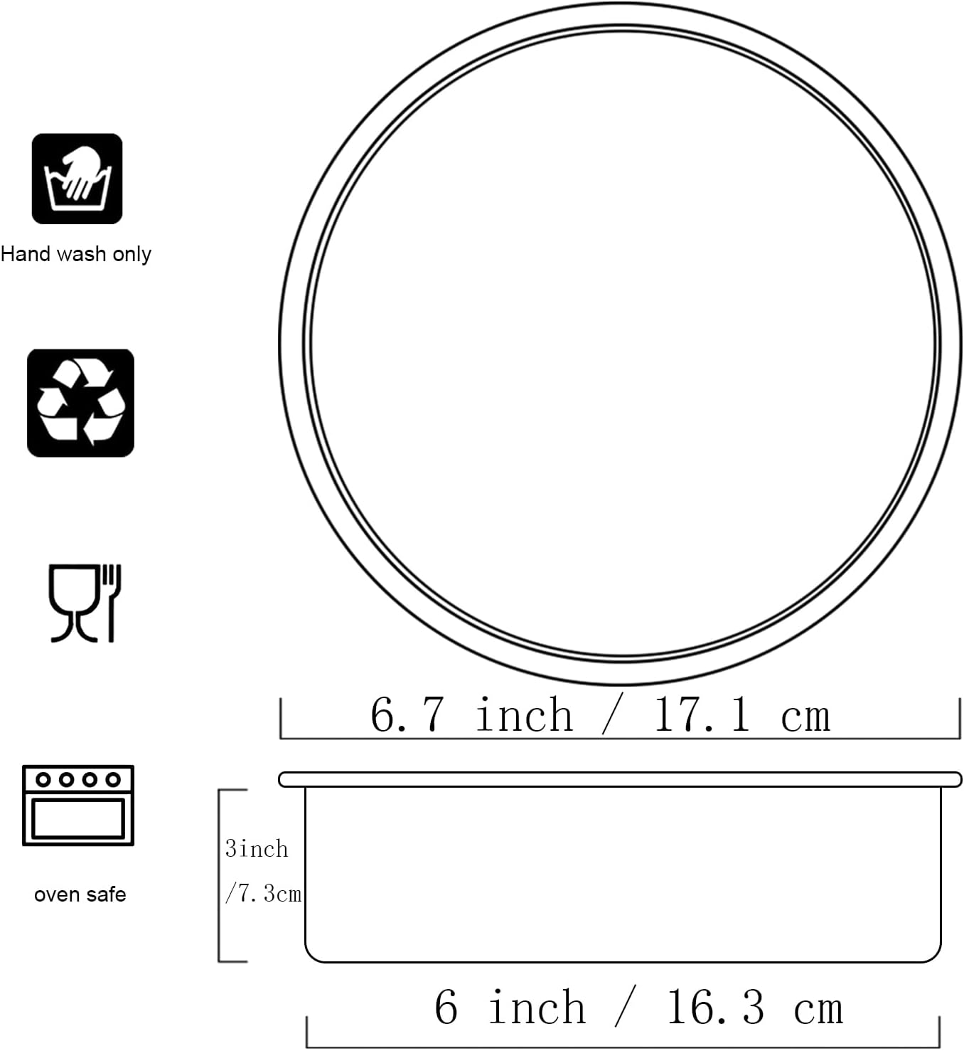 Aluminum smash cake 6×3 inch round Cake Pan,anodized aluminum cake pans,layer cake pan, baking pan For birthday cake, party Silver (6×3 round Cake Pan) - Image 2