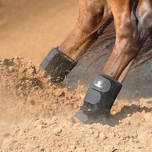 Classic Equine Neoprene Skid Boots, Black #TOP1