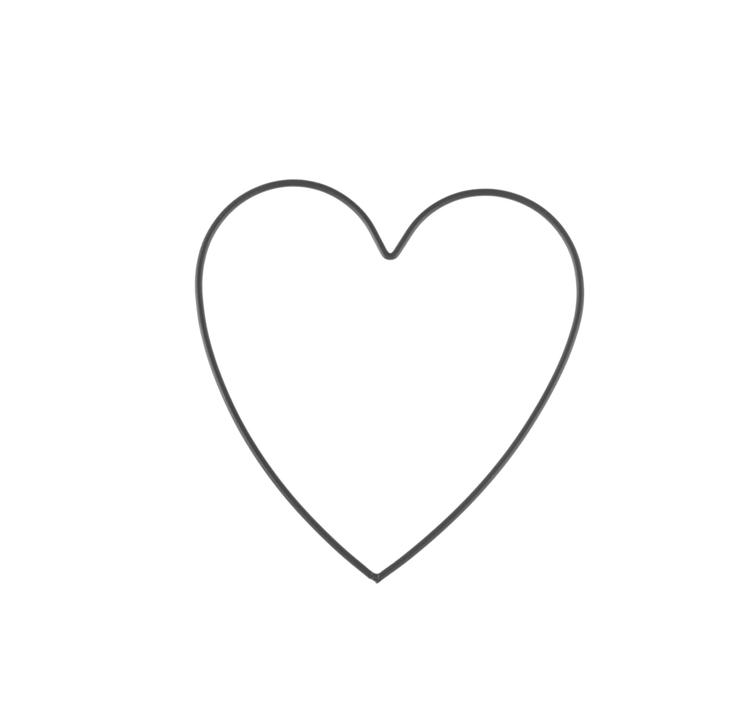 thumbnail: GLOREX Metalen Hartenset - 3 Witte Frames (15, 20, 28 Cm) Voor Knutselen & Decoratie