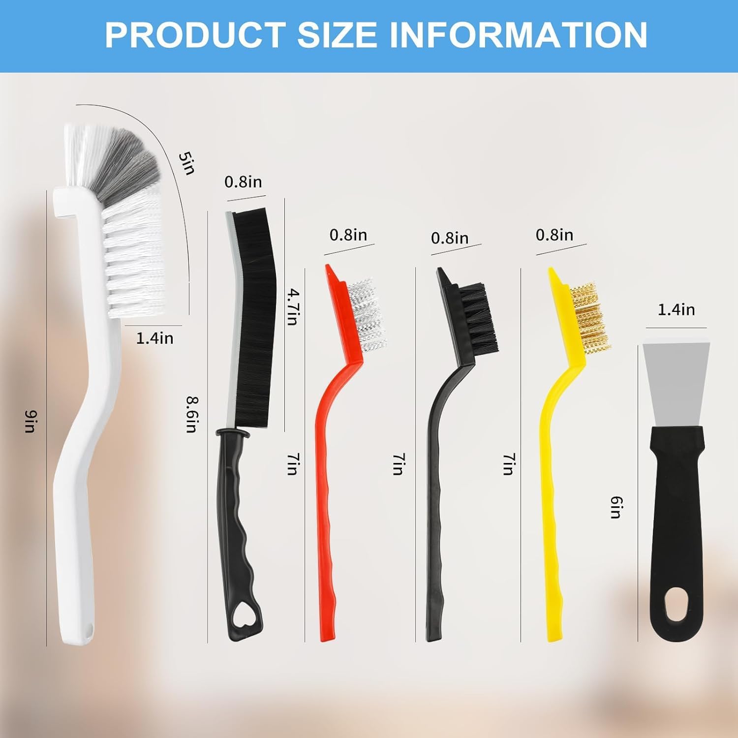 Crevice Cleaning Brush Set, 12 Pack image 3