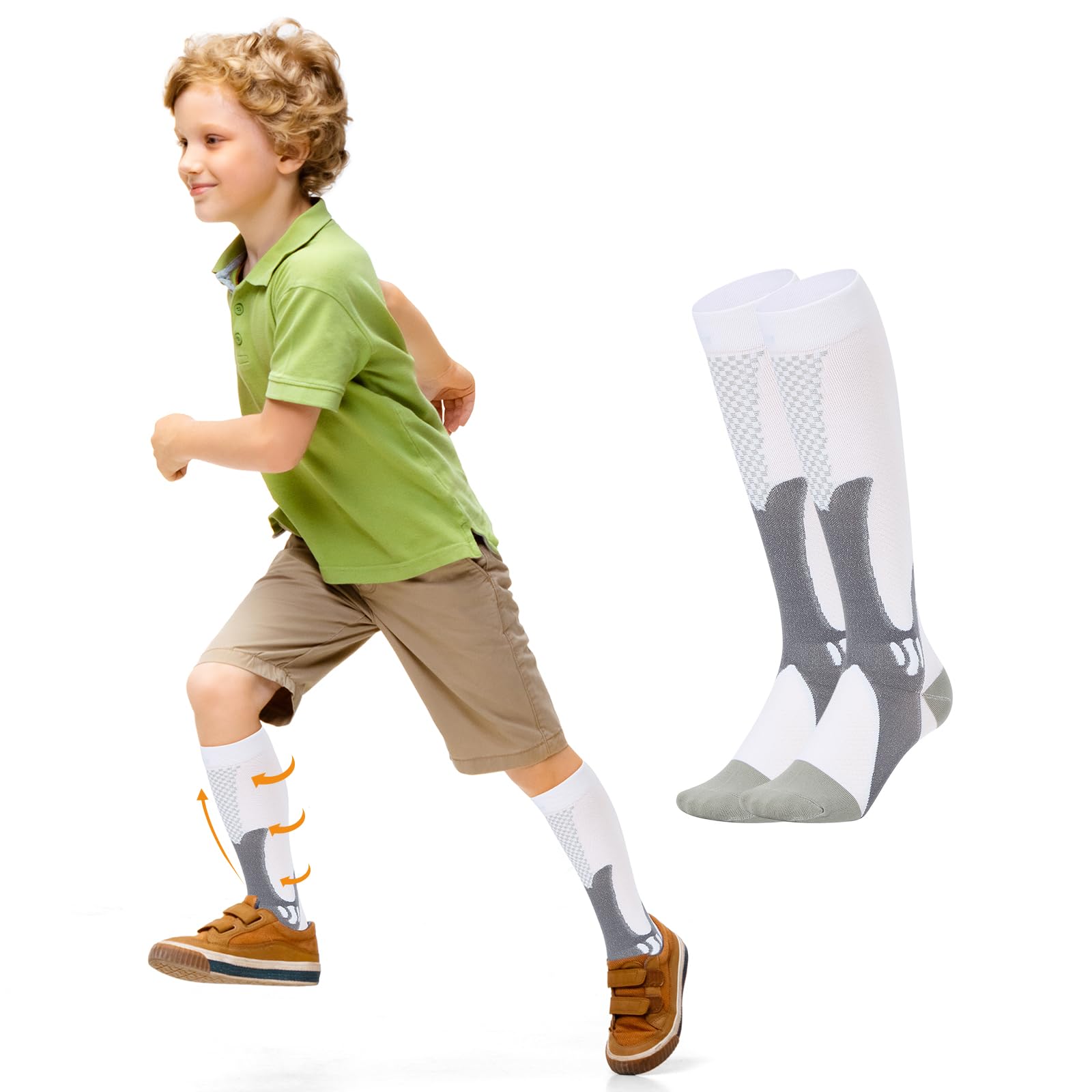 Youth Soccer Socks Boys Baseball Socks Compression Knee High Socks Cycling Athletic Socks Kids for Adult