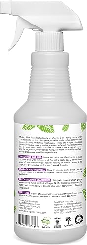 Miniatura 6 de Mighty Mint Spray de protección de plantas de menta de 32 onzas, para ácaros, insectos, mosquitos, hongos y enfermedades con paño de microfibra
