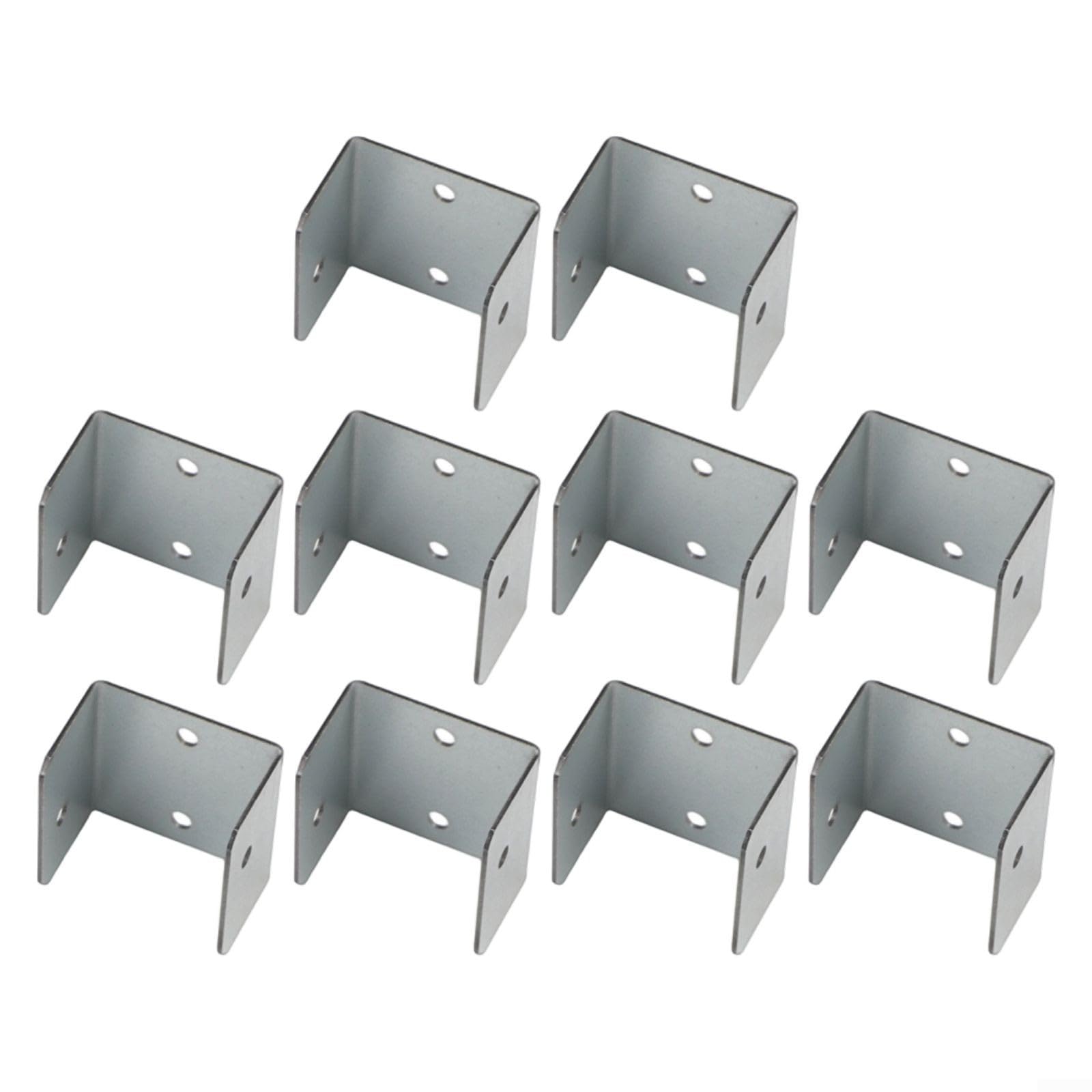 Trellis and Fence Panel Clips Galvanized for Timber Posts 32mm 35mm 44mm 50mm Sizes Weatherproof Quick Setup Garden Hardware 10 Pack(35mm)