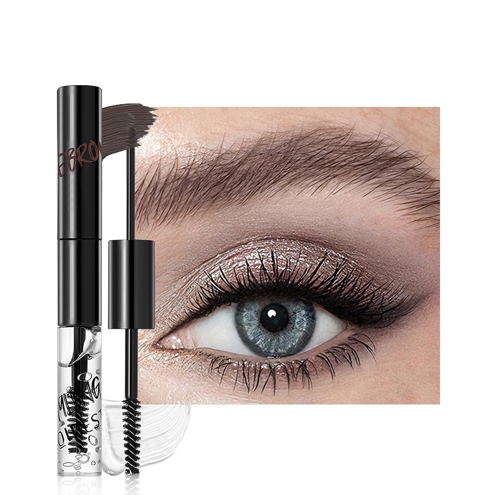 2in1 Semi-Permanent Eyebrow Gel Lamination Gel Eeybrow and Lash Gel Lightweight and Waterproof Tinted Brow Gel For Up