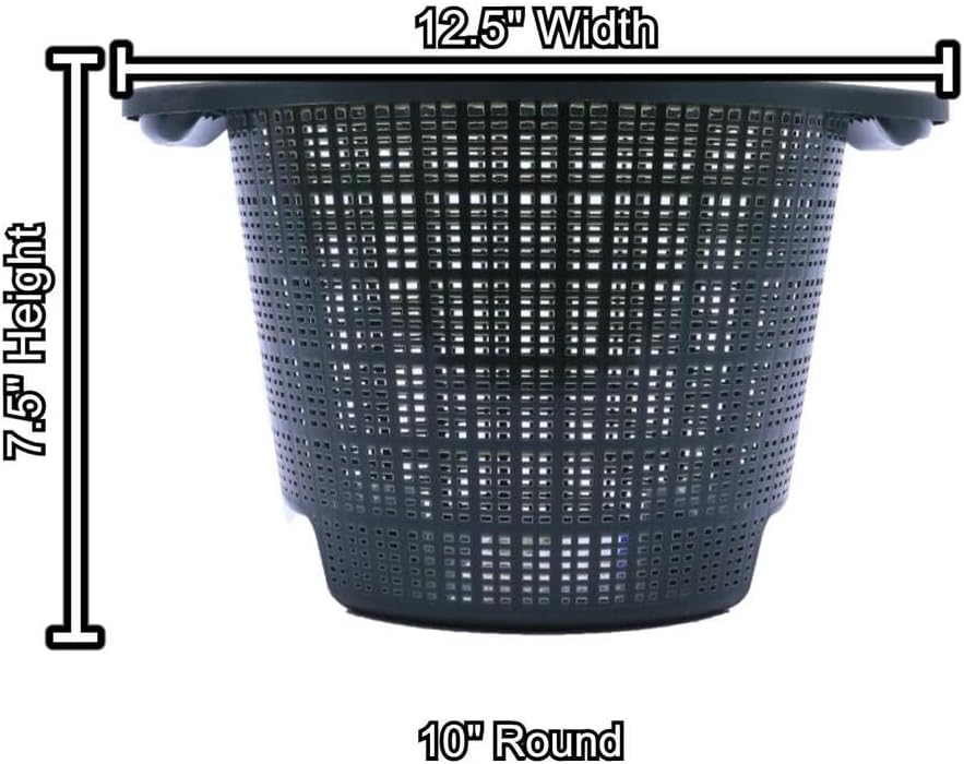 Custom Pro Laguna 10" Round Rigid Mesh Aquatic Plant Pot (5)