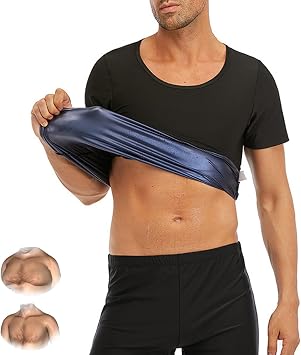 Infernowear Sauna Tech, Sauna Shirt for Men, Mens Sauna Shirt, Mens Sleeveles Shaping Vest Fitness Sports Shirt