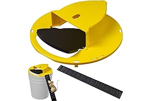 Mice Mouse Trap Bucket Flip Lid: Humane, Auto Reset Mouse Trap Lid...
