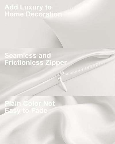 Miniatura 6 de THXSILK Paquete de 2 fundas de almohada de seda de morera 100 % pura para cabello y piel, fundas de almohada de seda de morera más alto grado 6A+ 22