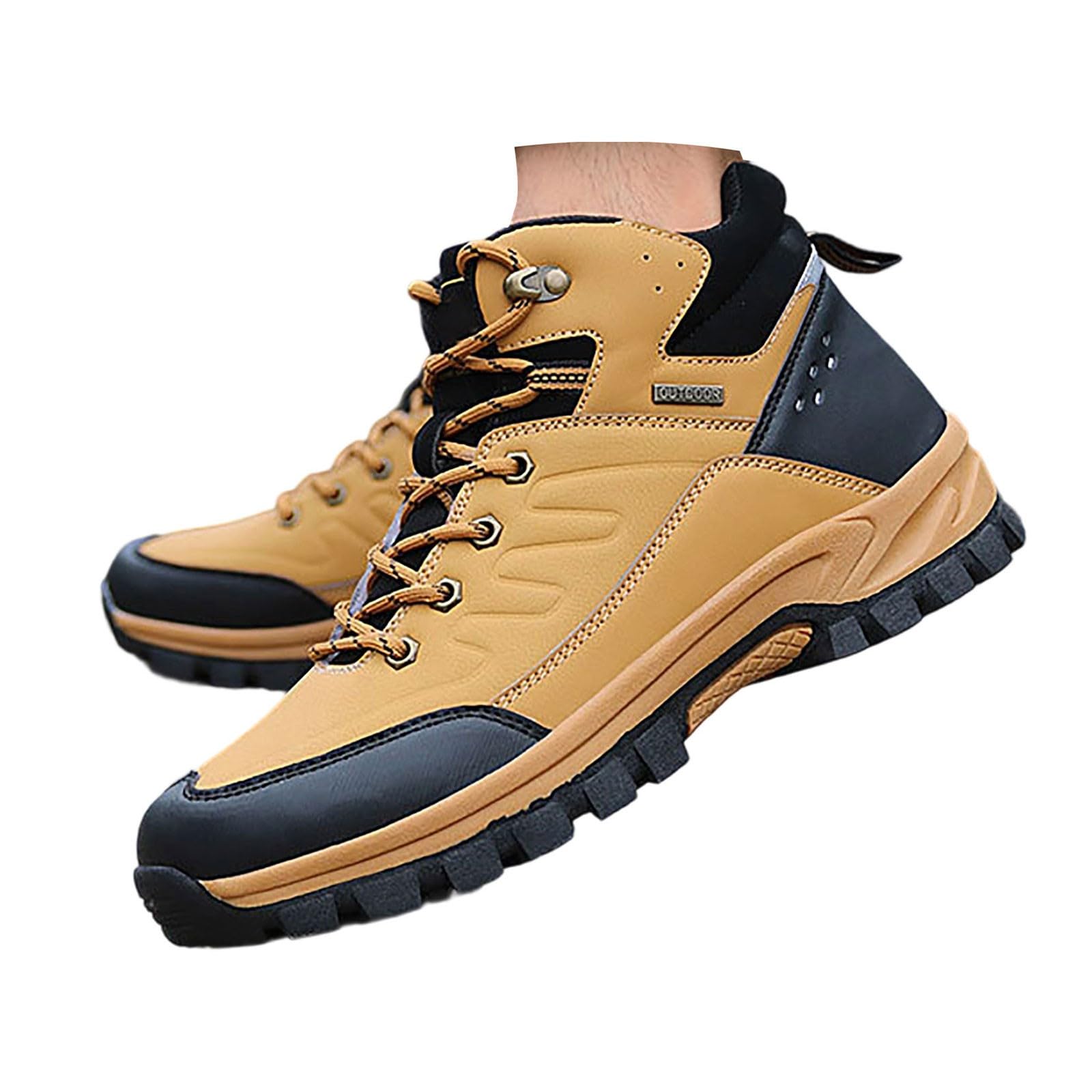 Wanderstiefel Herren Leder Trekkingstiefel Wasserdicht Outdoor Stiefel