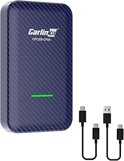 Carlinkit 4.0 Wireless CarPlay 2023 for All OEM Factory CarPlay Cars - 2 in 1 Wireless CarPlay Adapter Wireless Android Auto Dongle, Plug & Play, Auto Connection