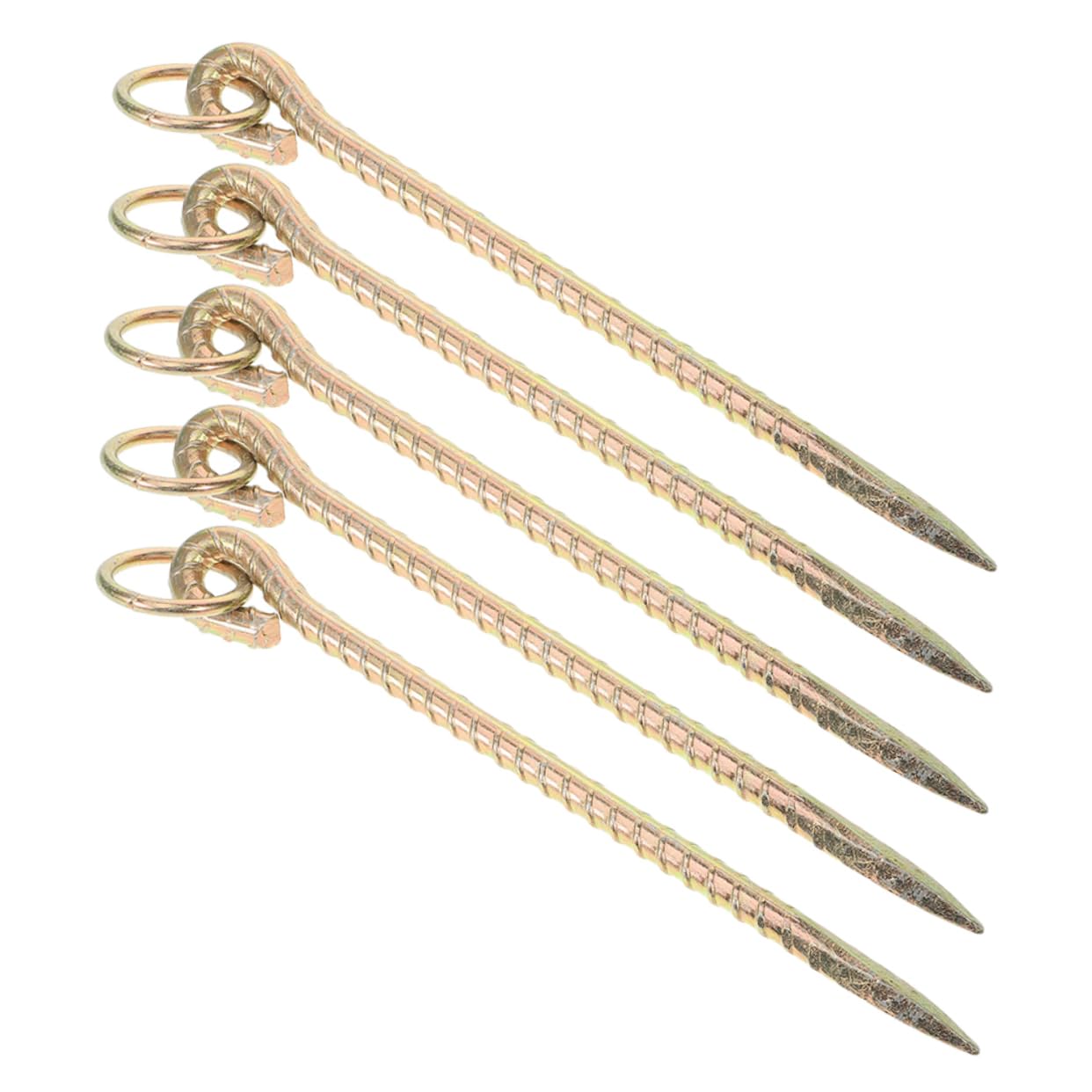 UPKOCH 5 Szt. Częściowy Solidnych Ground Stake Anchors z Wygiętym Oczkiem Trwałe Dog Anchors for Ground Heavy Duty Dog Stakes for Outside dla Bydła Owiec i Psów Podczas Kempingu i