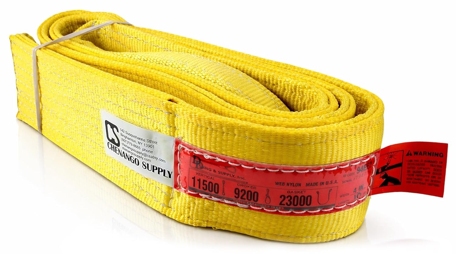 Heavy Duty Lifting Sling - 16ft Nylon, 6400 lbs -15 Heavy Duty Lifting Sling - 16ft Nylon, 6400 lbs -15