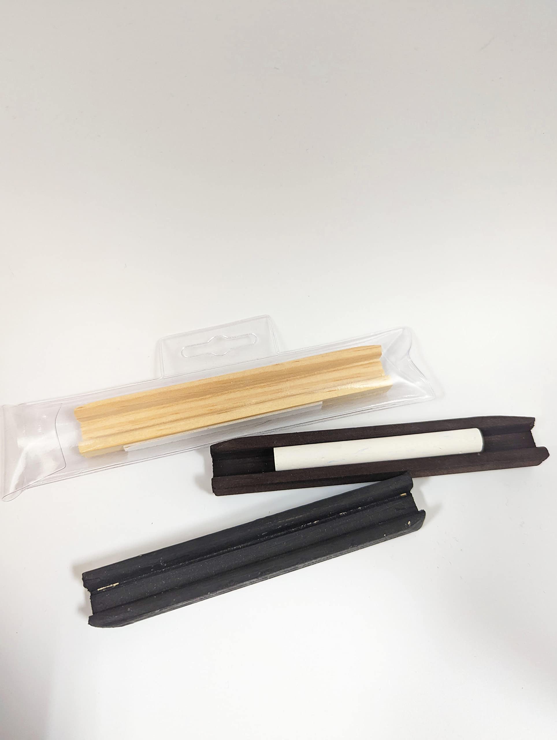 Self adhesive holding tray for chalk - 130 mm Black finish