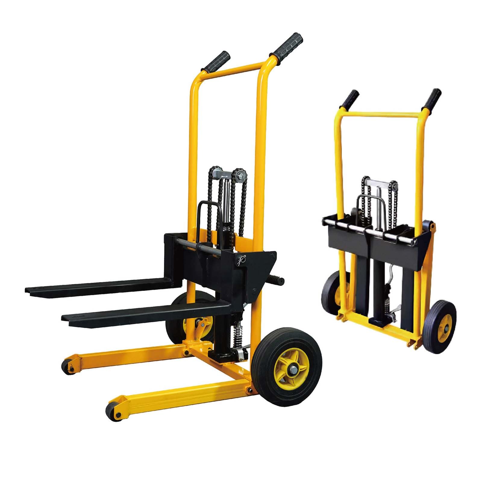 ONE STEP ハンドフォークリフト 油圧式 Amazon.co.jp: 【持ち上げ楽々 折りたたみ式】 ONE STEP ハンド