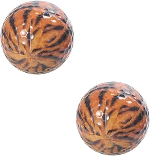 Toddmomy 2pcs indoor golf balls kids golf balls foam golf balls golf printed Elastic Training Balls Souvenir Gift ball for outdoor ball for beginners practice balls crystal game ball child