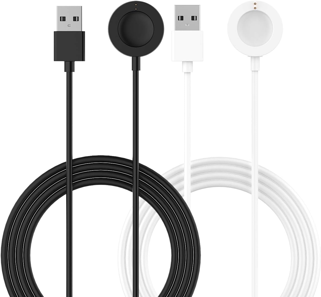 Compatible with Citizen CZ Smart Watch Charger, 3.3ft Rapid Charing Cable Magnetic Charger Dock for Citizen CZ Smartwatch (Black&White)