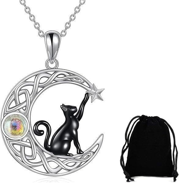 KUMSODE Women's Cat Pendant Necklace