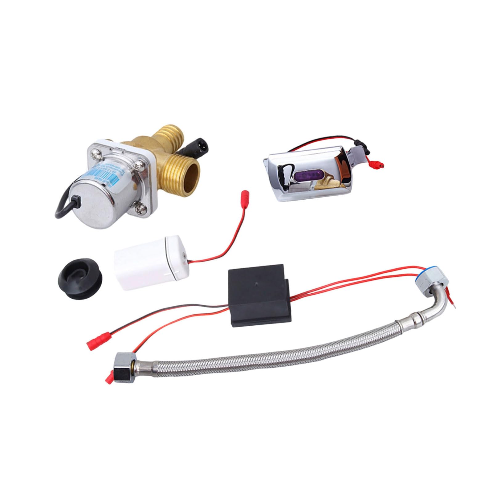 Automatic Urinal Sensors Flushing Device Concealed Wall Mount Sensors Toilet Urinal Flusher Solenoid Gate Enduring for Toilets Touchless Tanks