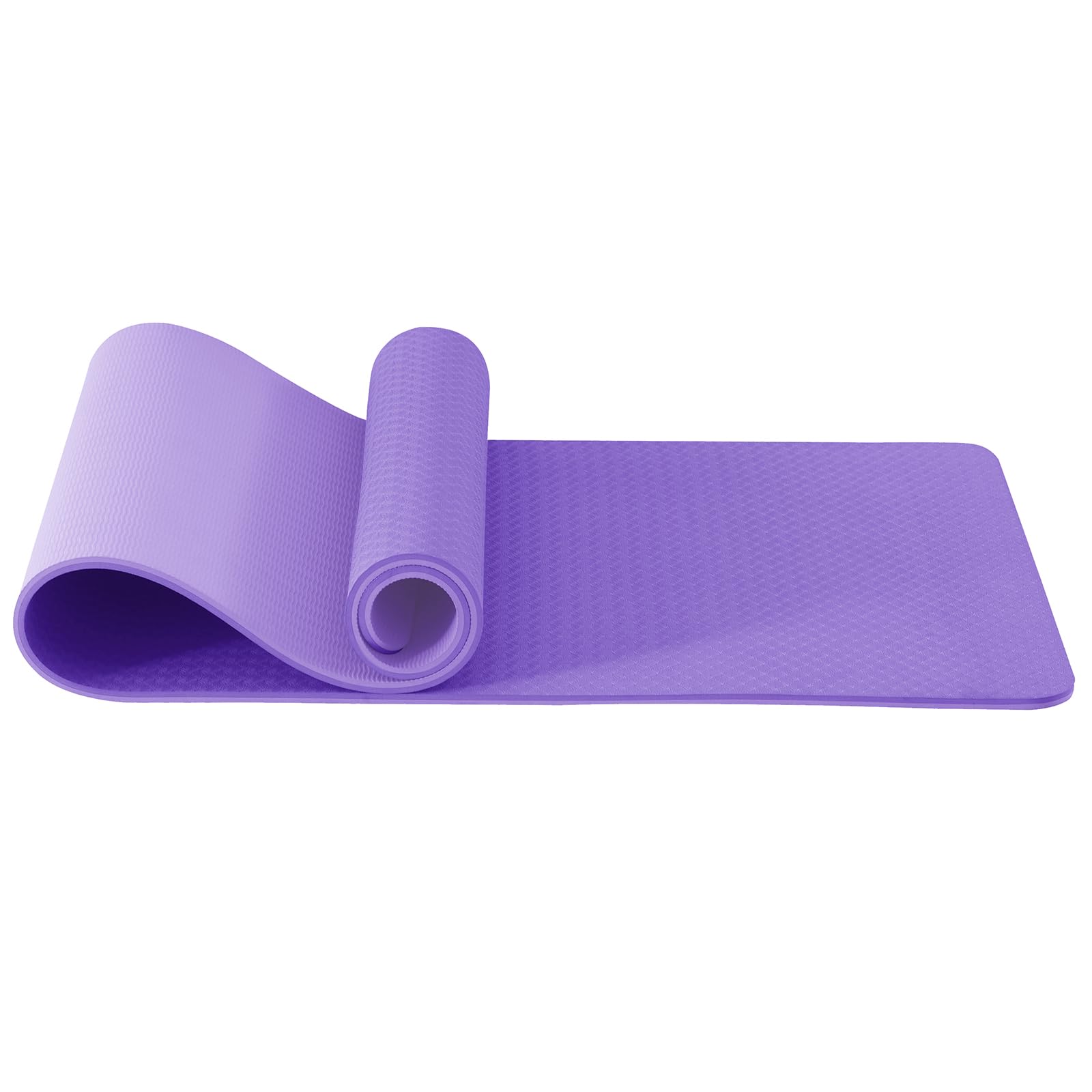 Good Nite Yoga Mat Exercise Mats Workout Pilates Fitness Mat for Women Men Non-Slip Thick 10mm High Density Gymnastics Mats with Carry Strap Tpe 183 x 61 x 1cm