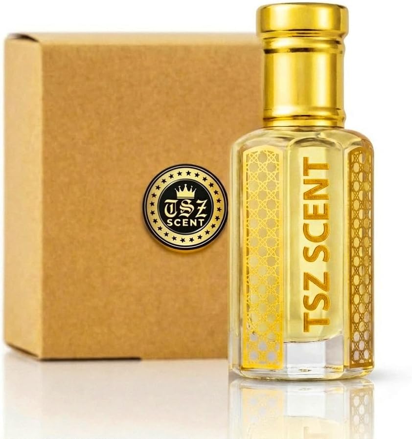 Oud Saffron Perfume Oil, Concentrated Attar for Men & Women, 12ml