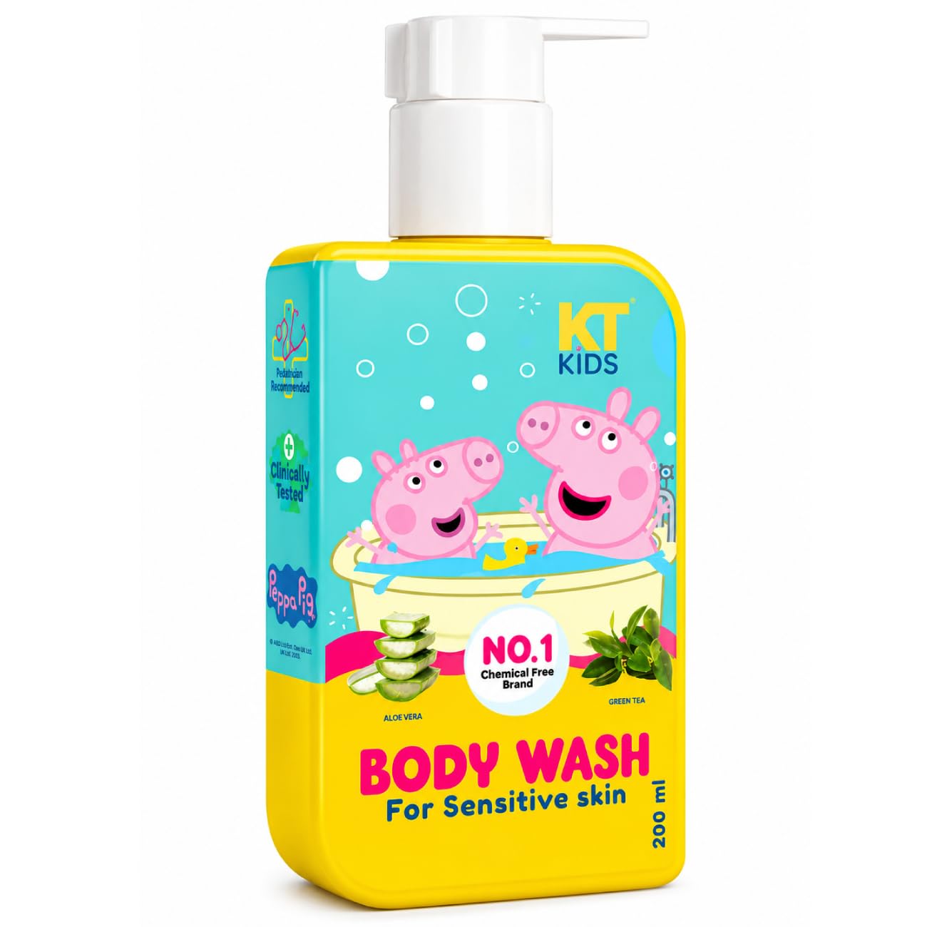 Gentle Body Wash for Kids 3+ Years | Soap-Free & Mild Cleansing for Sensitive Skin | 100% Vegan & Pediatrician Certified | Enriched with Aloe Vera & Green Tea | 200ml-image-48