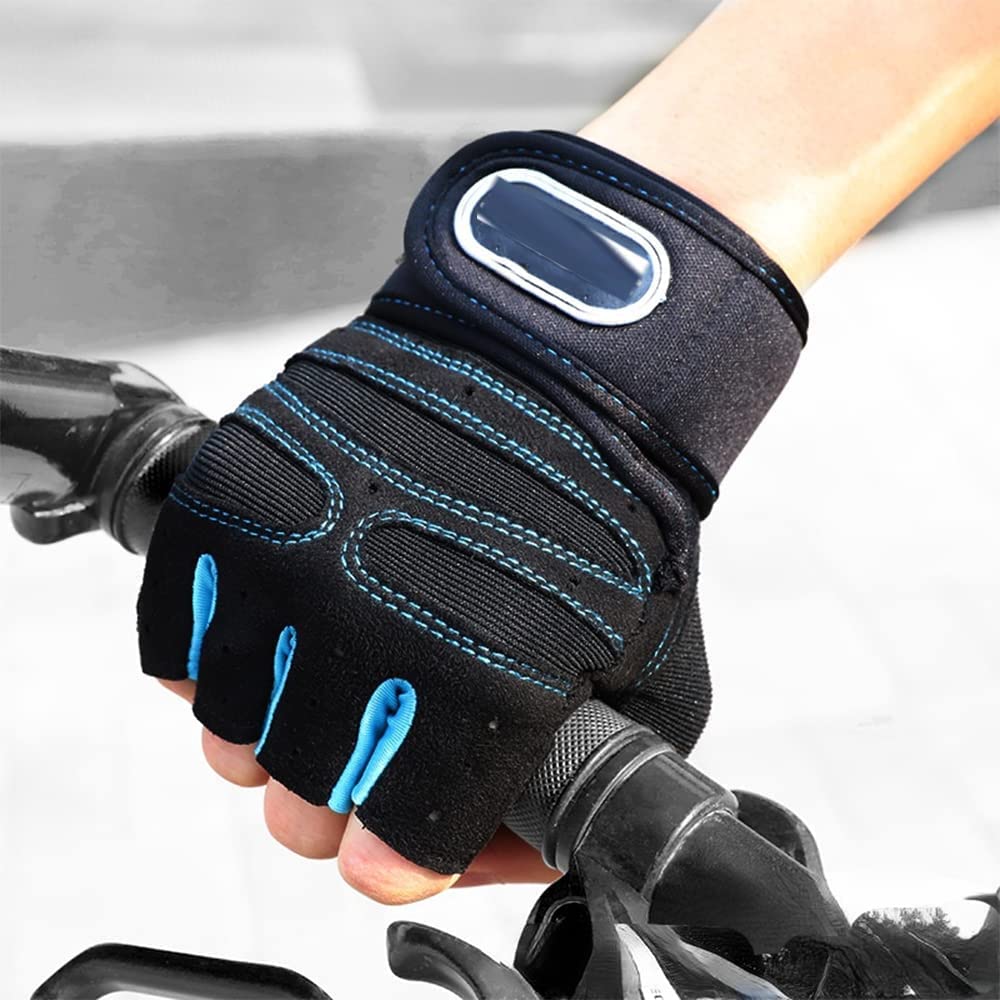 Guantes de Gimnasio Fitness Levantamiento de Pesas Guantes Culturismo Entrenamiento Deportes Ejercicio Ciclismo Deporte Entrenamiento Guante para Hombres y Mujeres (Color : A, Tamaño : XL)