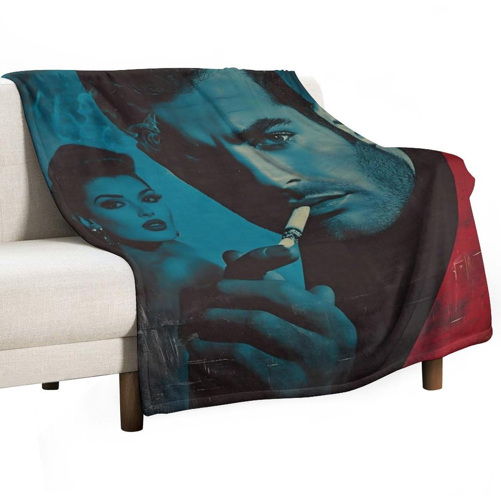 YHGSREUOH Blue Rome Nights (1) Flannel Blankets Fleece Soft Throw Lightweight Plush Gifts for Couch, Bed, Cozy Sofa Plush, Chair, Lovers 138x175cm(55x70in)