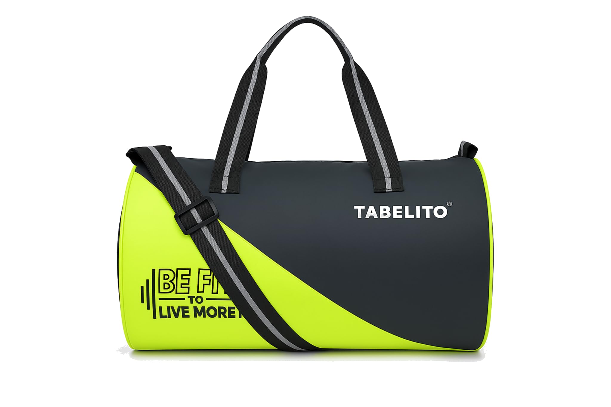 tabelito you imagine we deliver FIT-GO Duffle Sports Travel Gym Bag 30 Litre Water-Resistant Shoulder Strap Bags for Men & Women (Yellow)-picture-16