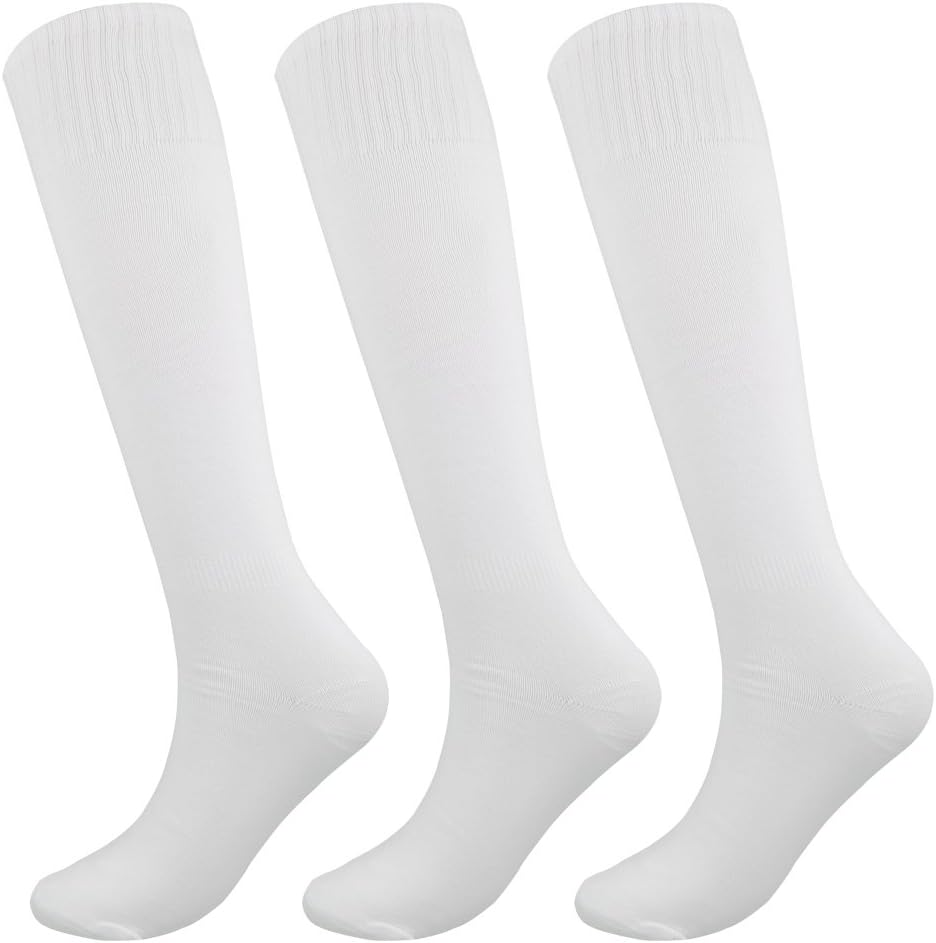 Knee High Long Sports Socks Unisex Multicolor 3/6/12 Pairs