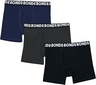 Men's Underwear Boxer Briefs Pack, Everyday Men's Boxer Briefs, Mid-length, Cotton-blend Underwear, 3-pack