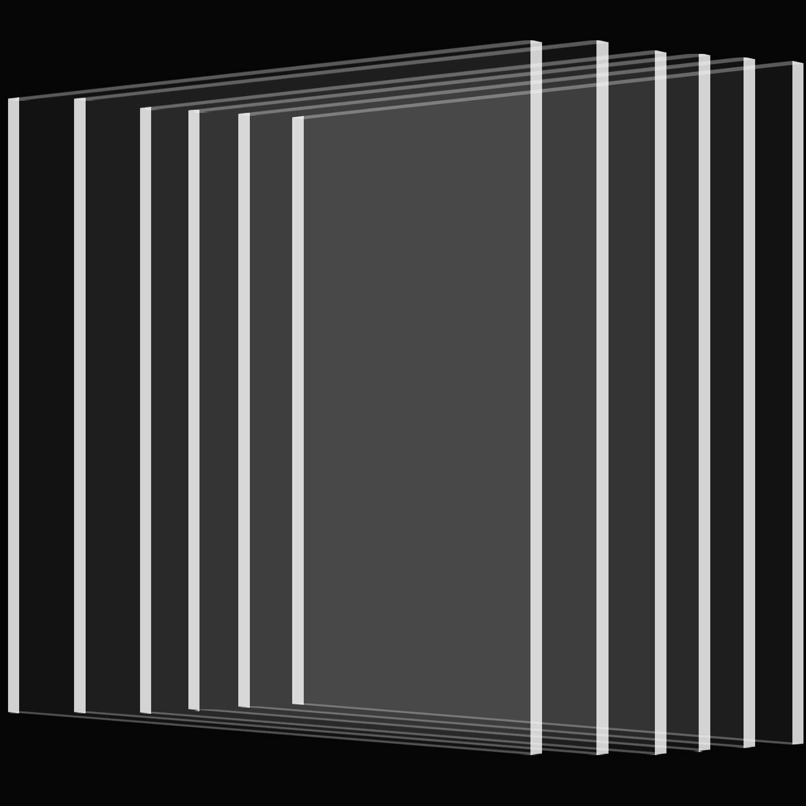Clear Acrylic Sheets - 4 Pack 1/4" Plexiglass -7