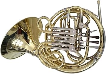 Amazon | Bb/F調 ダブルフレンチホルン 楽器 4バルブ分割型ベル ケース