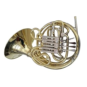 フレンチホルン 4バルブ ニッケルメッキ仕上げ　訳あり フレンチホルン 4バルブ ニッケルメッキ仕上げ 訳あり