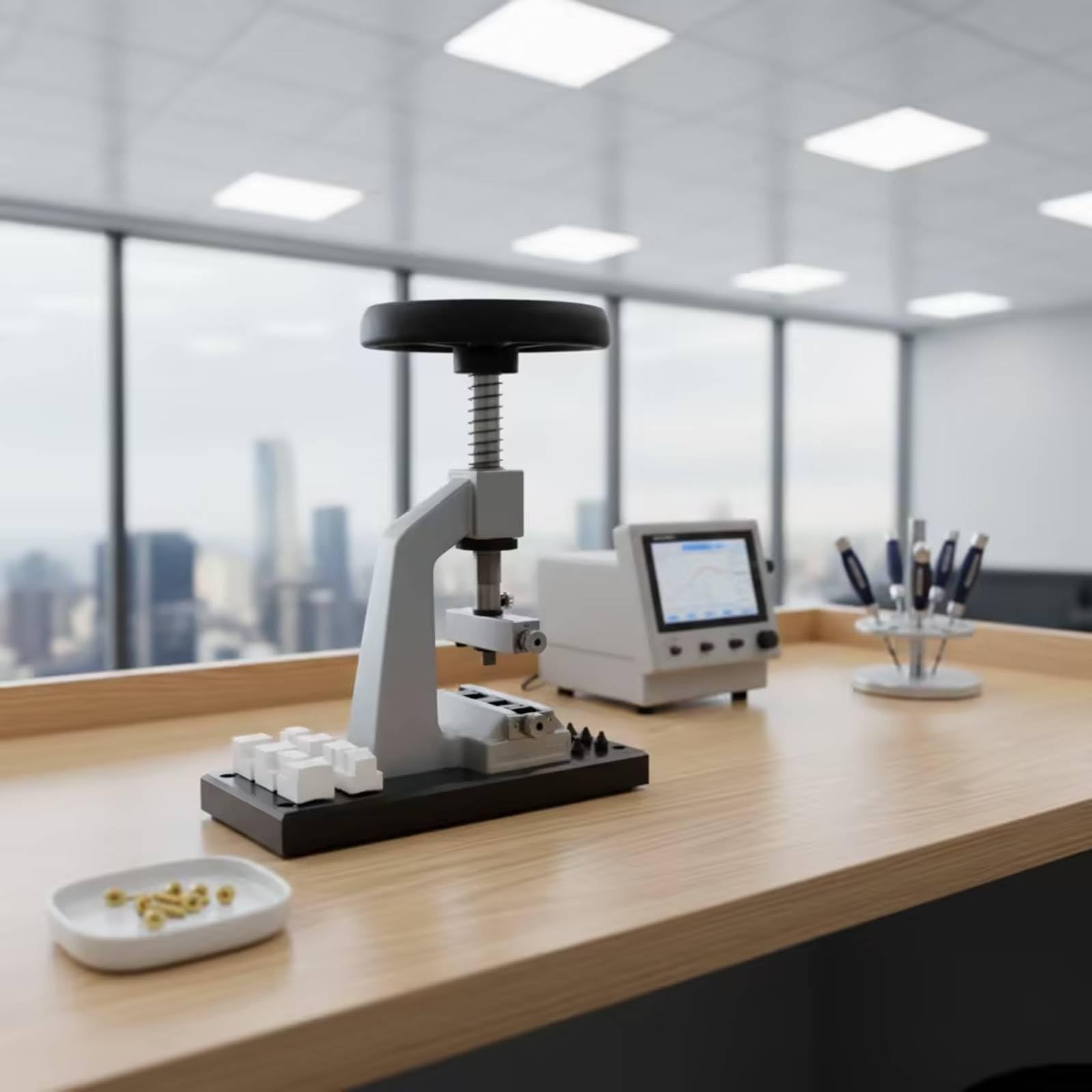 Set di Riparazione Orologi con Chiudi-Cassa Professionale Apricasse da Banco Attrezzo per Laboratorio