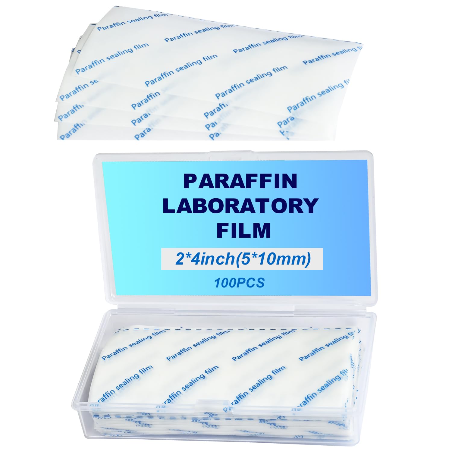 Lab Sealing Film Sheets, Pre-Cut Paraffin Wrap 2 inches X 4 inches