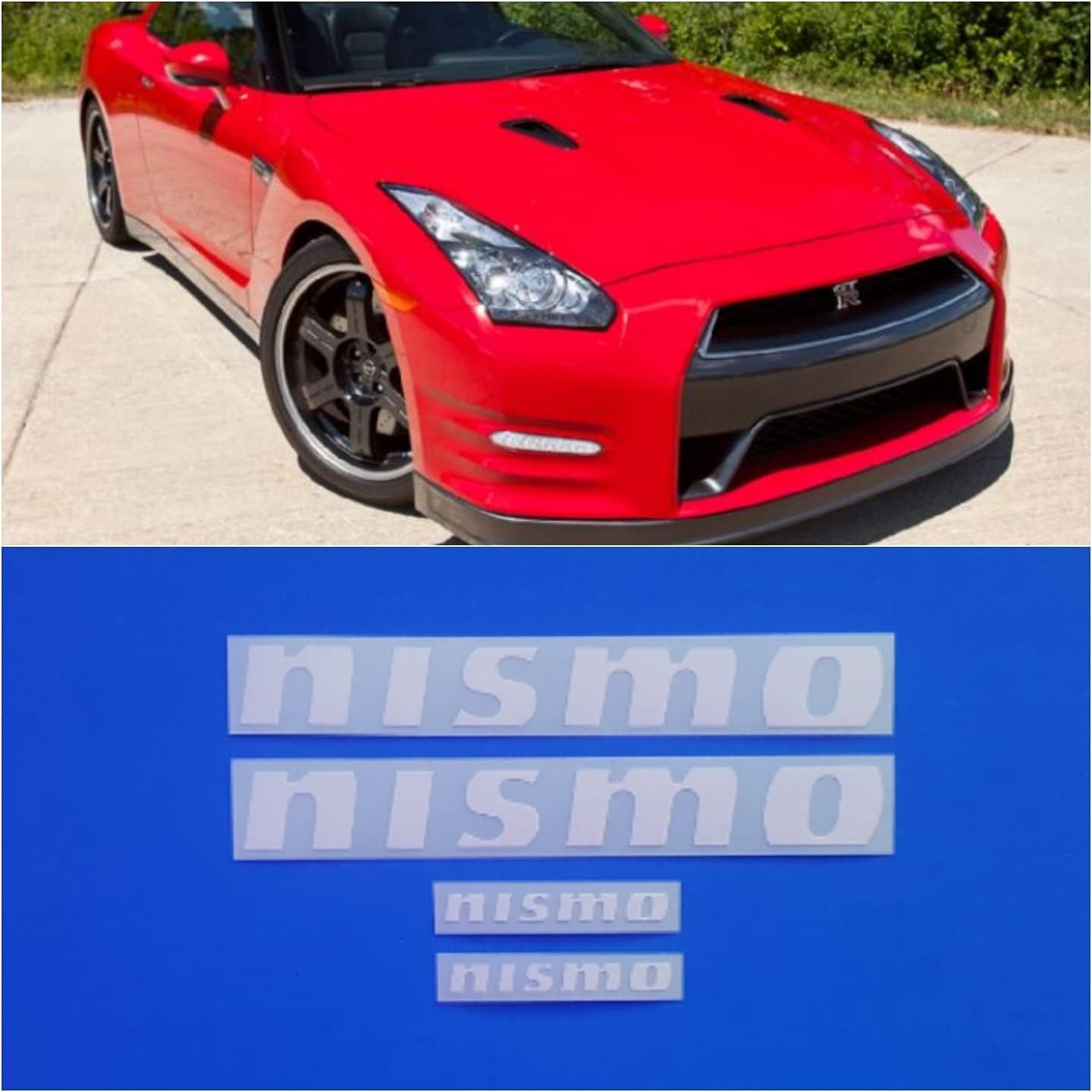 R&G Nismo Brake Caliper HIGH TEMP Decal Sticker Set of 4 (White) Y