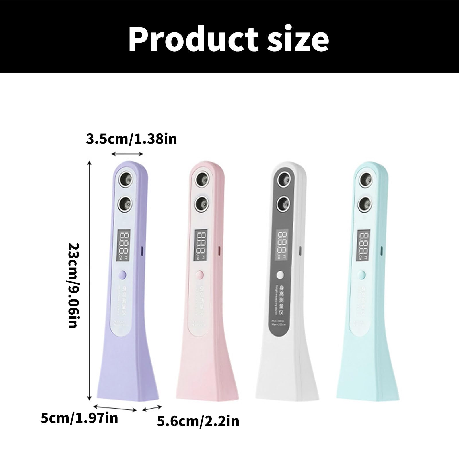 Easy Carry Misuratore di Altezza Ad Ultrasuoni Con Batteria Ricaricabile Alta Altezza Della Lama Di Precisione Per Uso Casa E Palestre