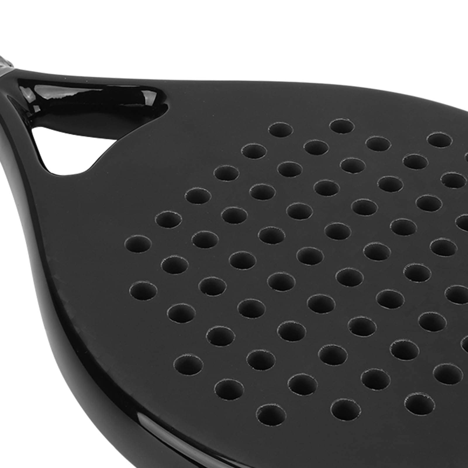 Full Carbon Fibre Beach Tennis Paddel mit Eva -Schaumkern für Hochleistungsschläge und Komfortable Kontrolle für Beachtennis -Enthusiasten Schwarz