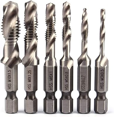 TMP1105 6Pcs HSS High Speed Steel Drill Bit Set 1/4