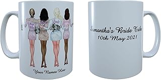 Bride Tribe Personalised Mug, Bride Squad Ceramic Mug, Custom Wedding Party Mug, Wedding Gift, Bridesmaid Gift, Bridesmaid, Bride Mug
