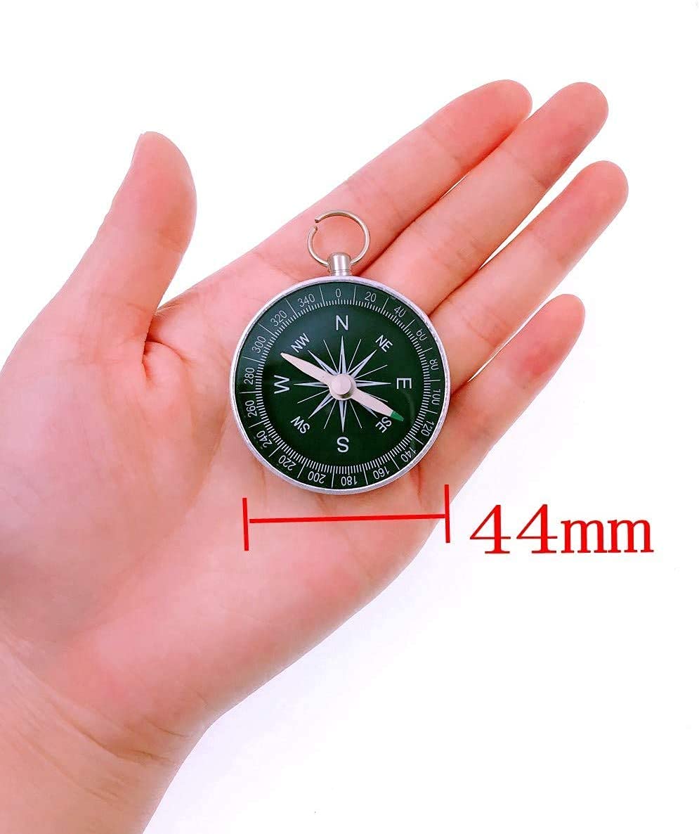 Bussola Militare Tascabile - Professionale, Camuffamento Verde, Per Escursionismo E Outdoor - Foto 3