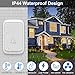 Timbre Inalámbrico, omitium Timbre impermeable para exteriores y interiores, 2 Receptores y...