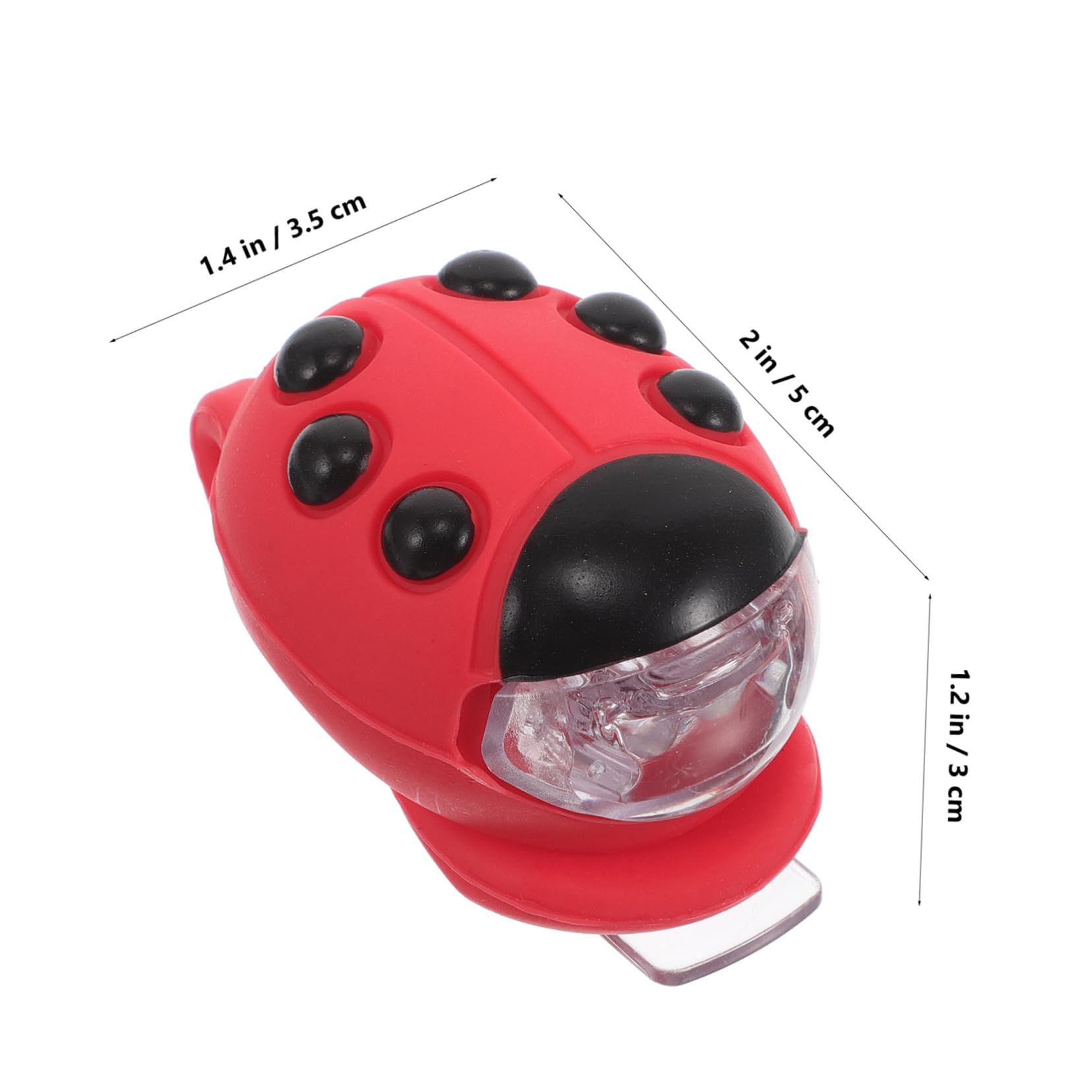 SUPVOX Led Tail Light for Boys and Girls Ladybug Shaped Bicycle Light for Night Riding